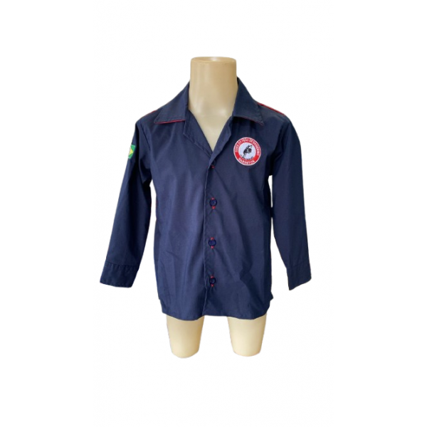 CAMISA INF M/L OFICIAL ROSETA 6026 / 8 / AZUL MARINHO 