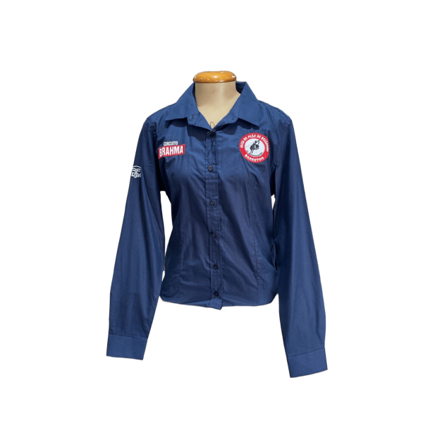CAMISETE FEM M/L OFICIAL ROSETA 5993 / G / AZUL MARINHO 