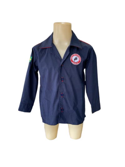CAMISA INF M/L OFICIAL ROSETA 6026 / 8 / AZUL MARINHO 