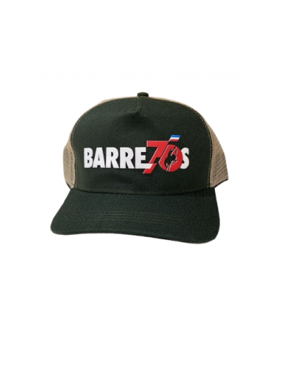 BONE 70 ANOS VERDE MILITAR/BEGE TELA