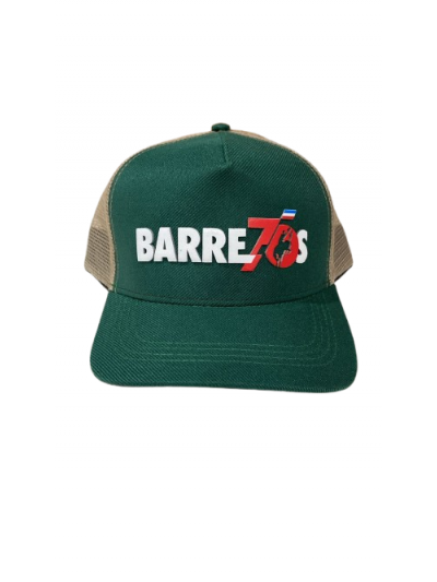 BONE 70 ANOS VERDE BANDEIRA/BEGE TELA