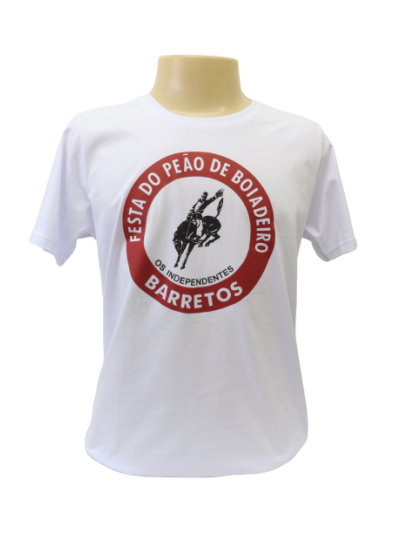 CAMISETA MASC. GOLA REDONDA OFICIAL FESTA DO PEÃO DE BARRETOS